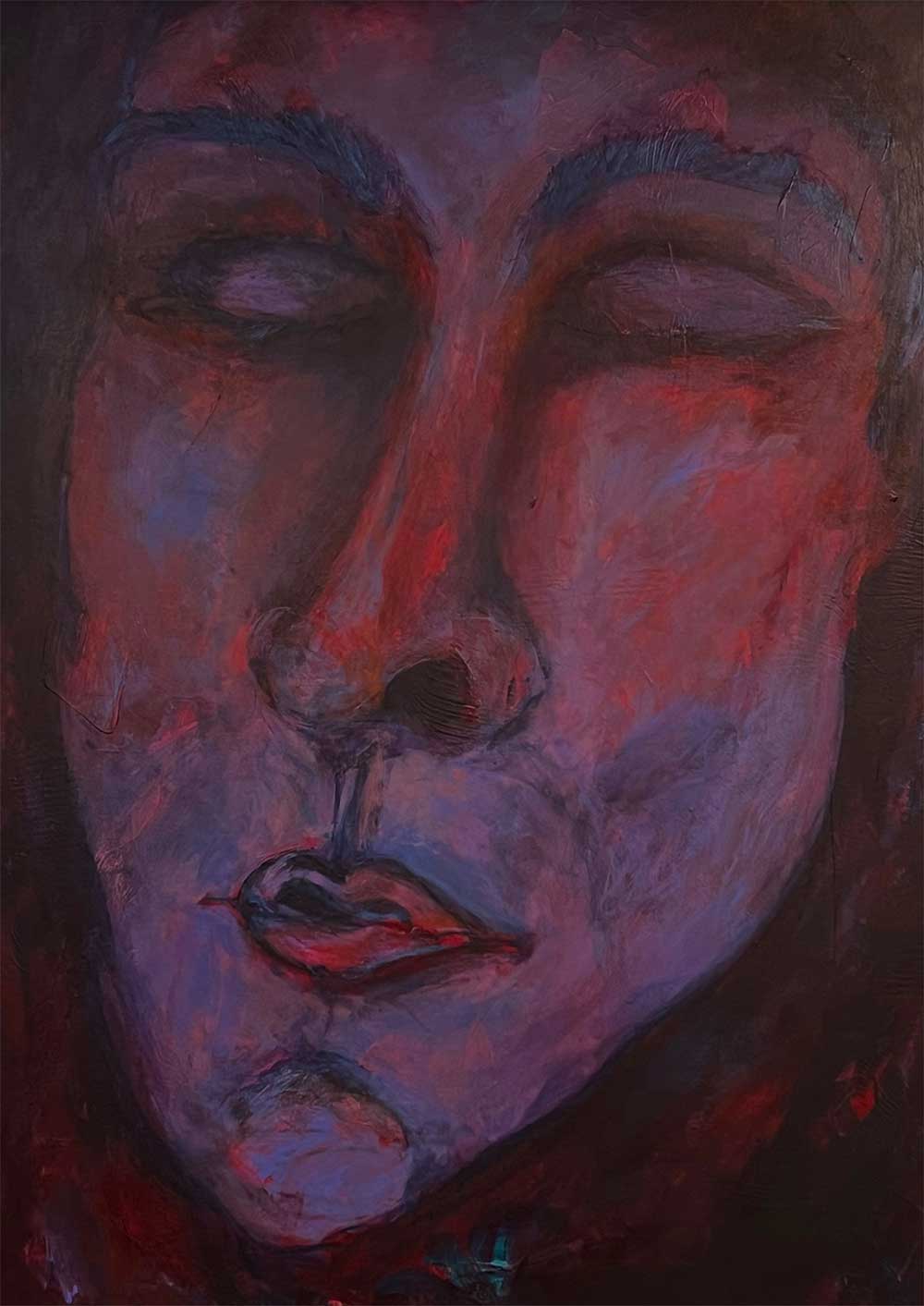 Sleep of death - Acryl auf Leinwand