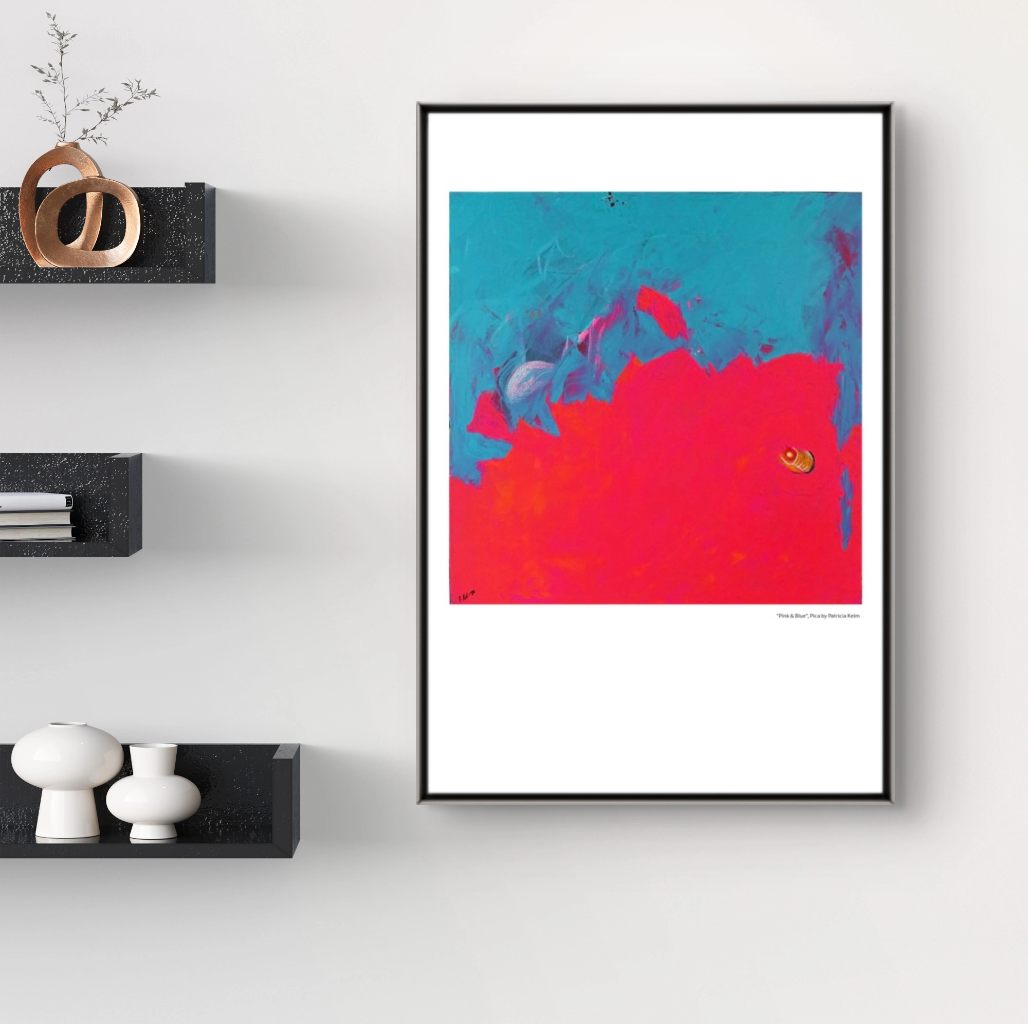 "Pink & Blue" Artprint on Paper – Bild 3