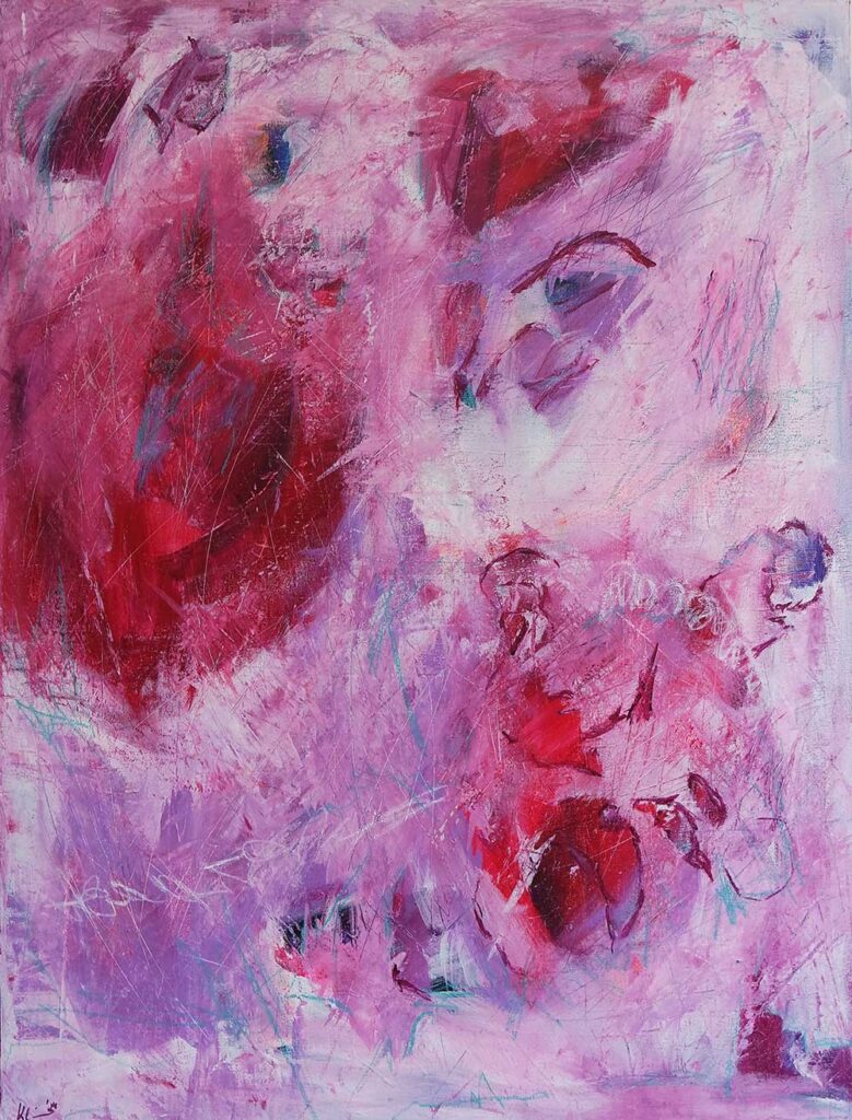 The torn Teddy - Acryl auf Leinwand