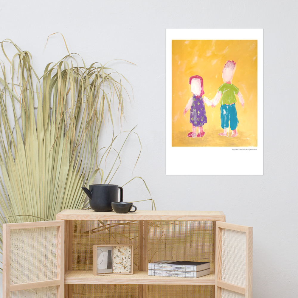 "Big brother & little sister" - Artprint on Paper – Bild 6