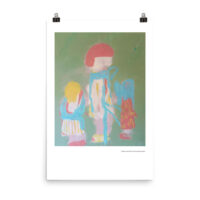 "Mother with kids" - Artprint on paper