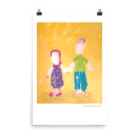 "Big brother & little sister" - Artprint on Paper