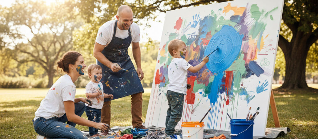 Familienzeit XXL - gemeinsames Malen für Familien